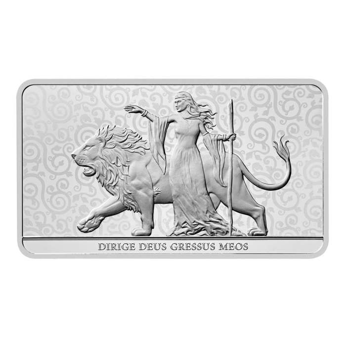 Una and the Lion 10oz  Silver Minted Bar