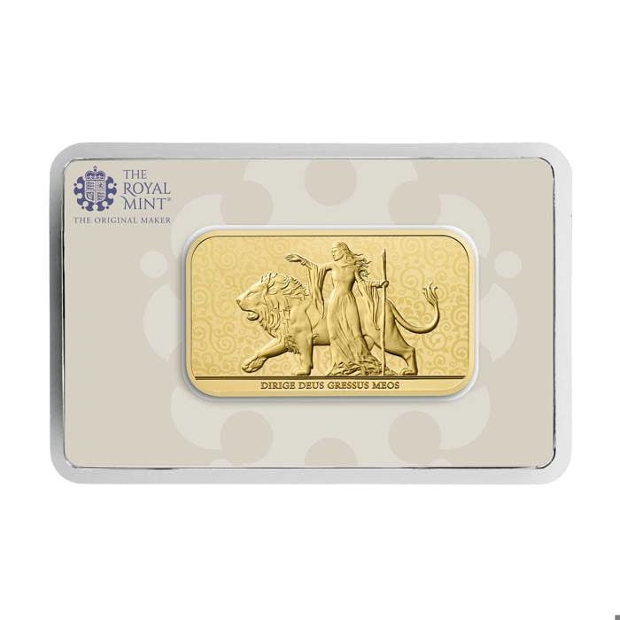 Una and the Lion 1oz Gold Minted Bar