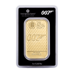 James Bond Diamonds Are Forever Minted 1oz Gold Bar