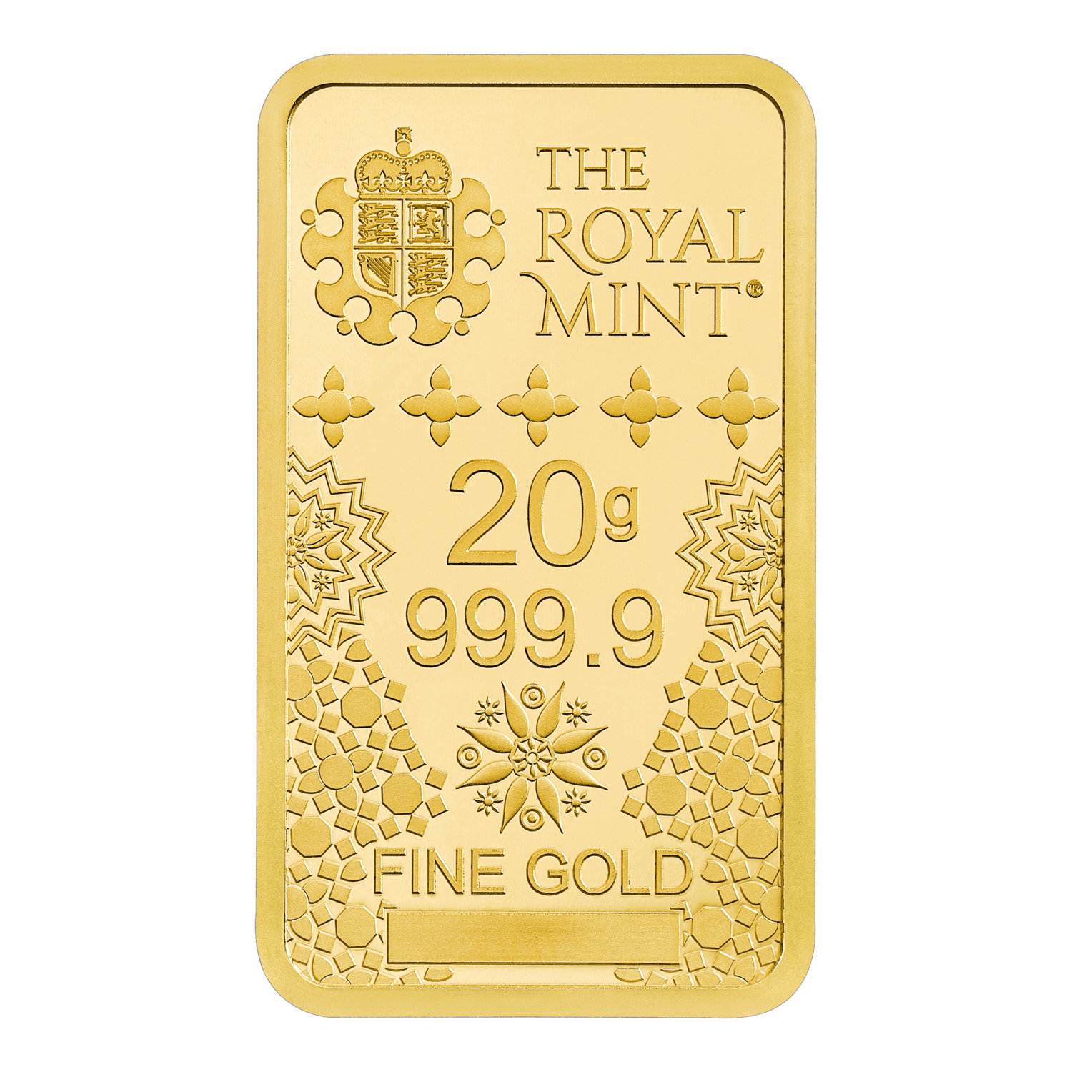 Kaaba 20g Gold Bullion Minted Bar - The Royal Mint