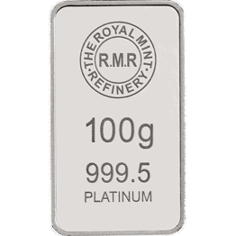100 g Platinum Bar Minted