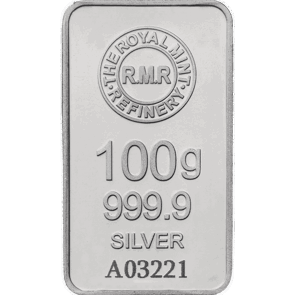 100g Silver Bar Minted