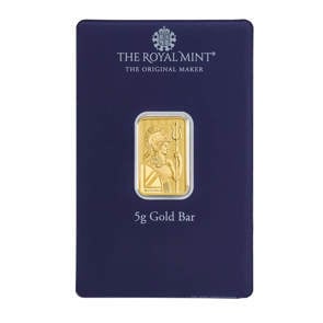Best Wishes 5g Gold Bar Minted