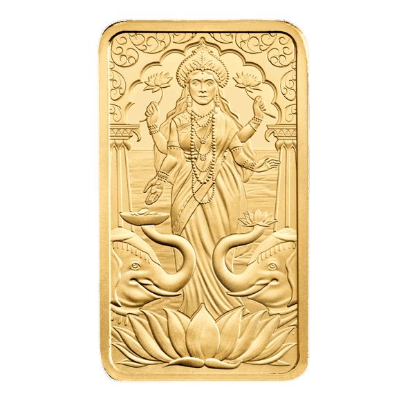 Lakshmi 20g Gold Bar Minted