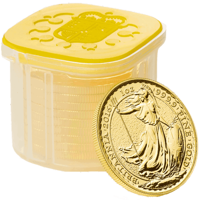 Britannia 2016 1 oz Gold Ten Coin Tube
