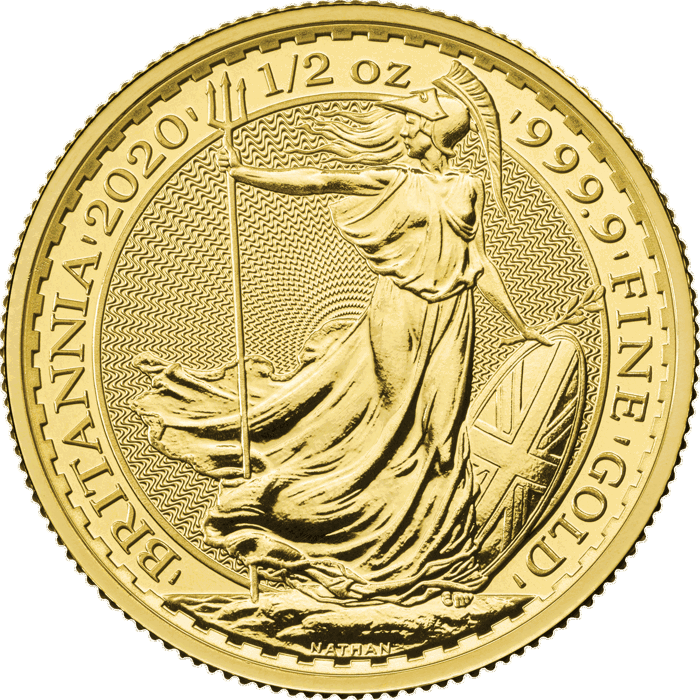 Britannia 2020 1/2 oz Gold Bullion Coin