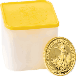 Britannia 2020 1 oz Gold Bullion Ten Coin Tube