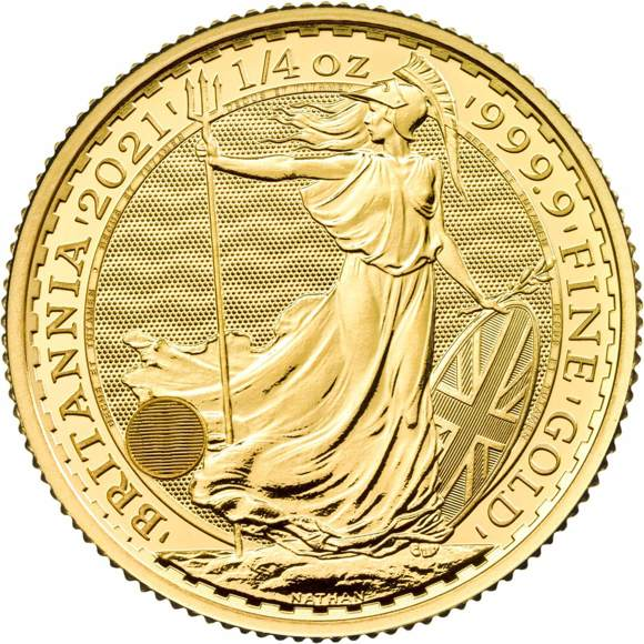 Britannia 2021 1/4 oz Gold Bullion Coin