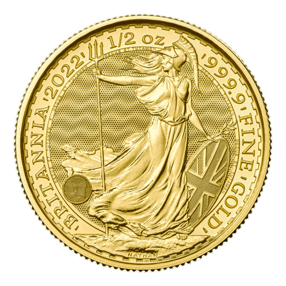 Britannia 2022 1/2 oz Gold Bullion Coin