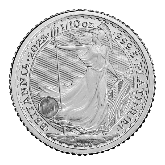 Britannia 2023 1/10 oz Platinum Bullion Twenty Five Coin Tube