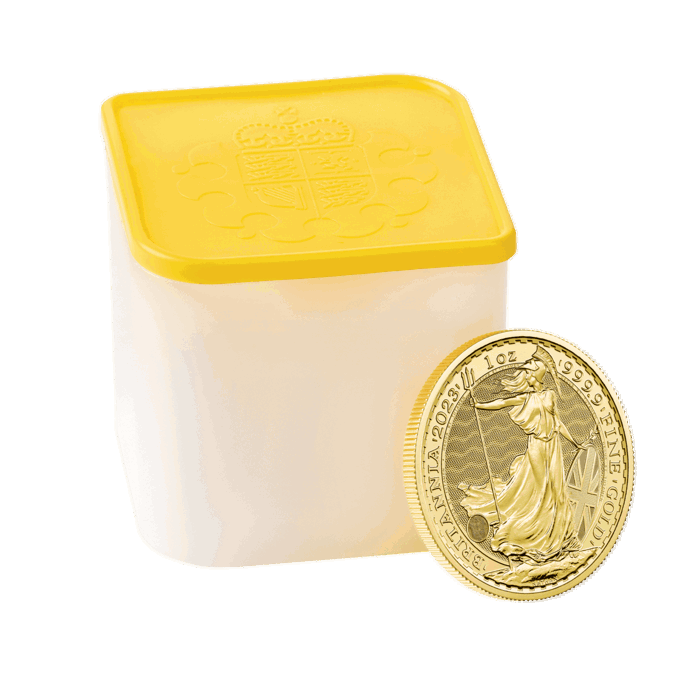 Britannia 2023 1 oz Gold Bullion Ten Coin Tube (King Charles III)
