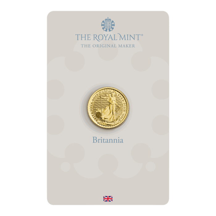 Britannia 2023 1/10 oz Gold Bullion Coin in Blister (King Charles III)