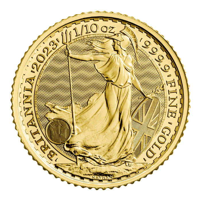 Britannia 2023 1/10 oz Gold Bullion Coin (Queen Elizabeth II)