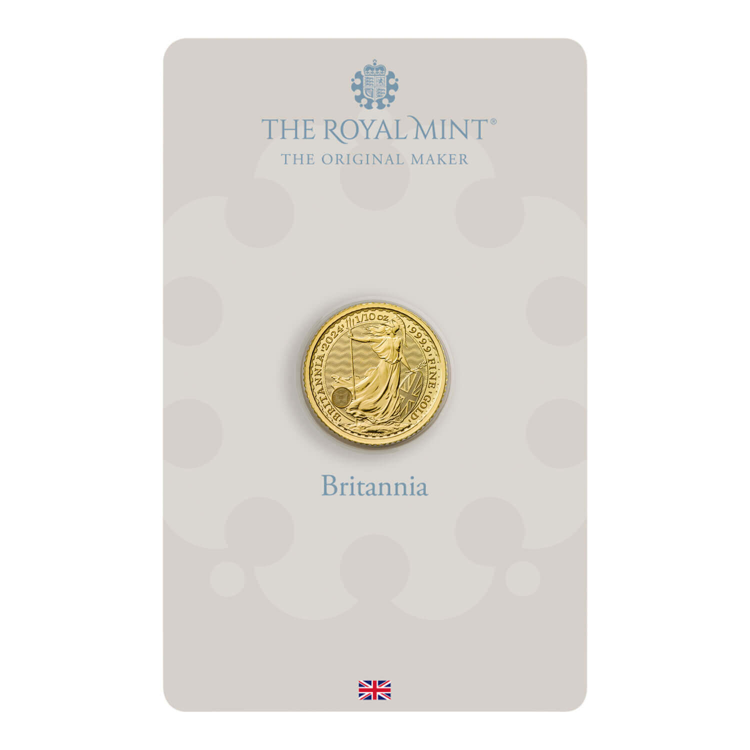 Britannia 2024 1/10 oz Gold Bullion Coin in Blister | The Royal Mint