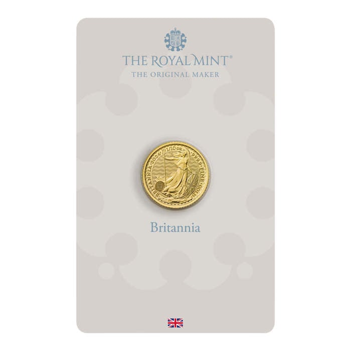 Britannia 2024 1/10oz Gold Bullion Coin in Blister