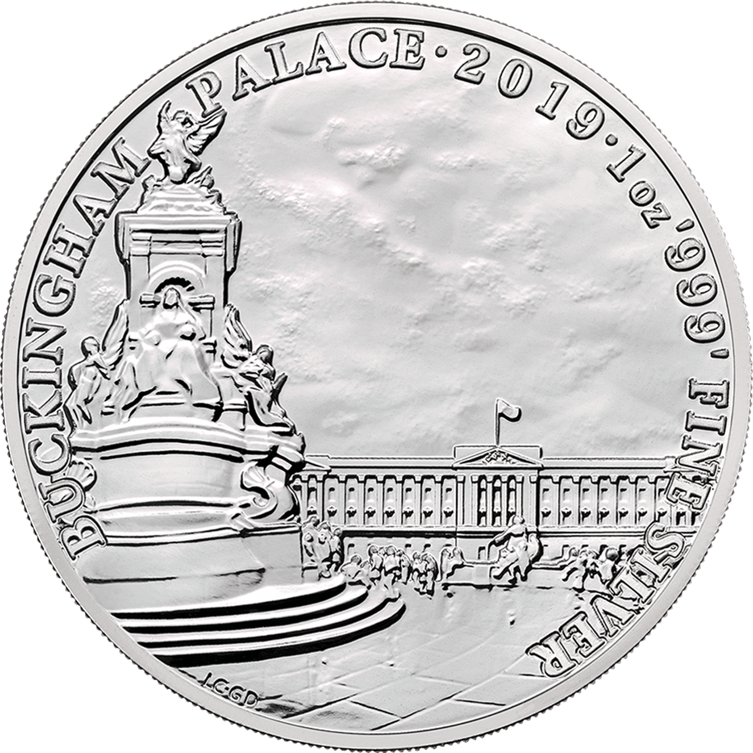 2019 Buckingham Palace 1 oz .999 silver Landmarks of Britain w/ capsule 