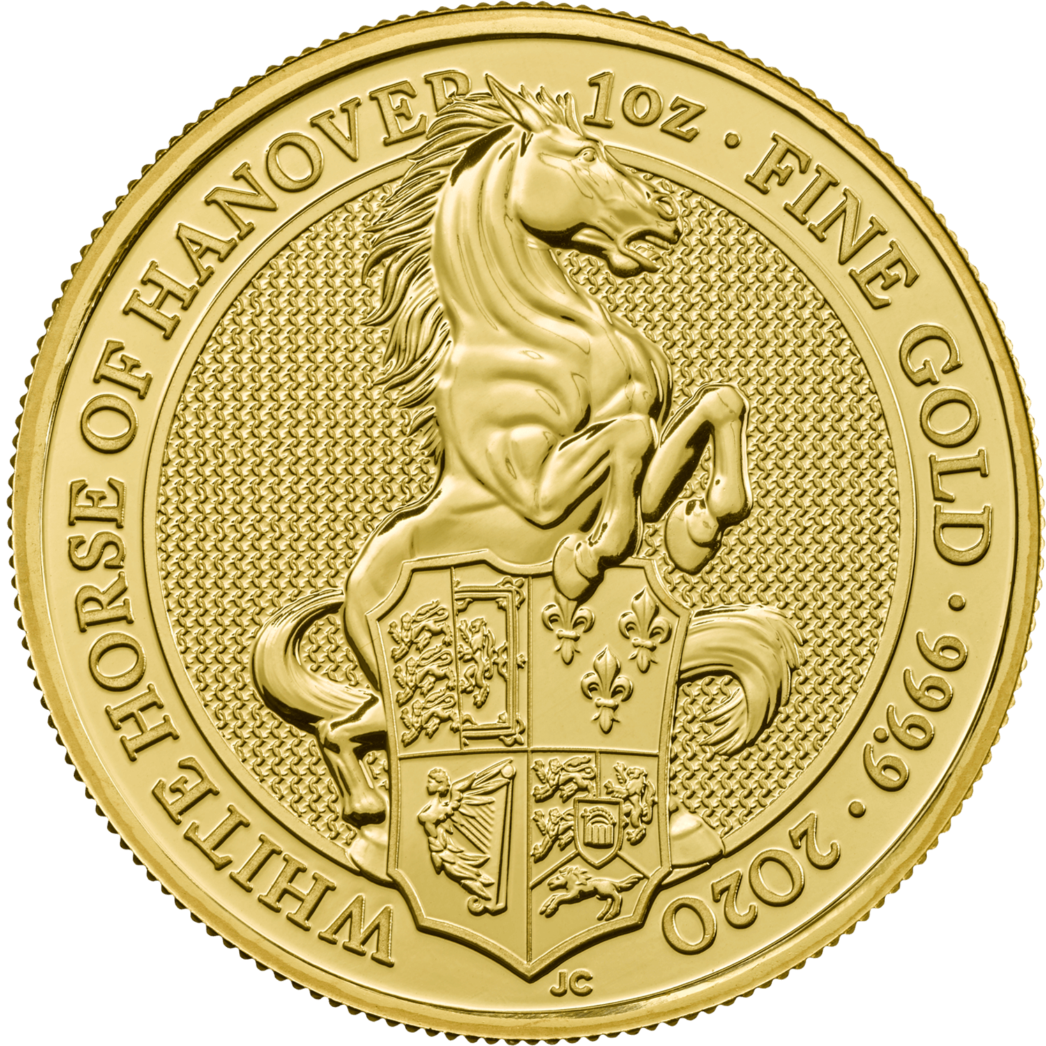 2020 White Horse of Hanover 10 Gold 1oz Coin Tube | Royal Mint