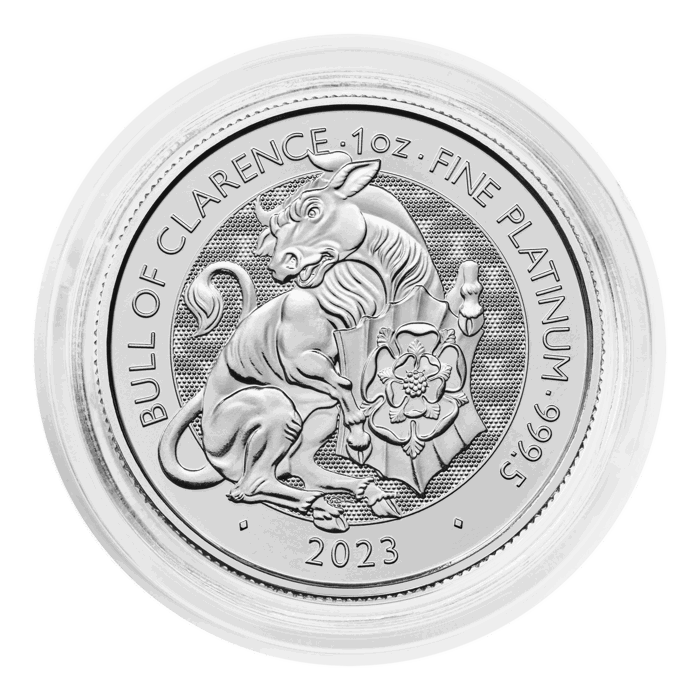 The Royal Tudor Beasts 2023 Bull of Clarence 1oz Platinum Bullion Coin