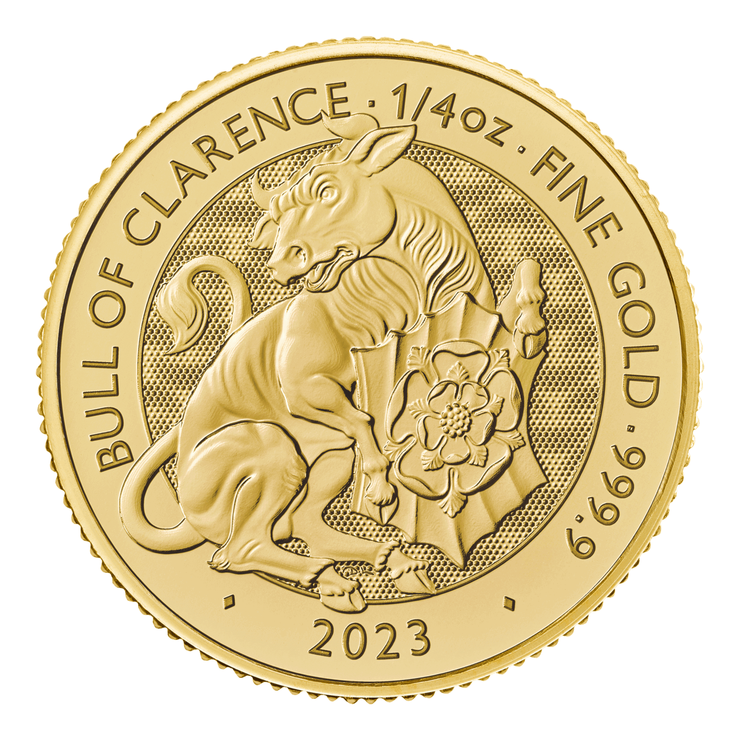 BULL OF CLARENCE 2023 1/4OZ GOLD BULLION COIN