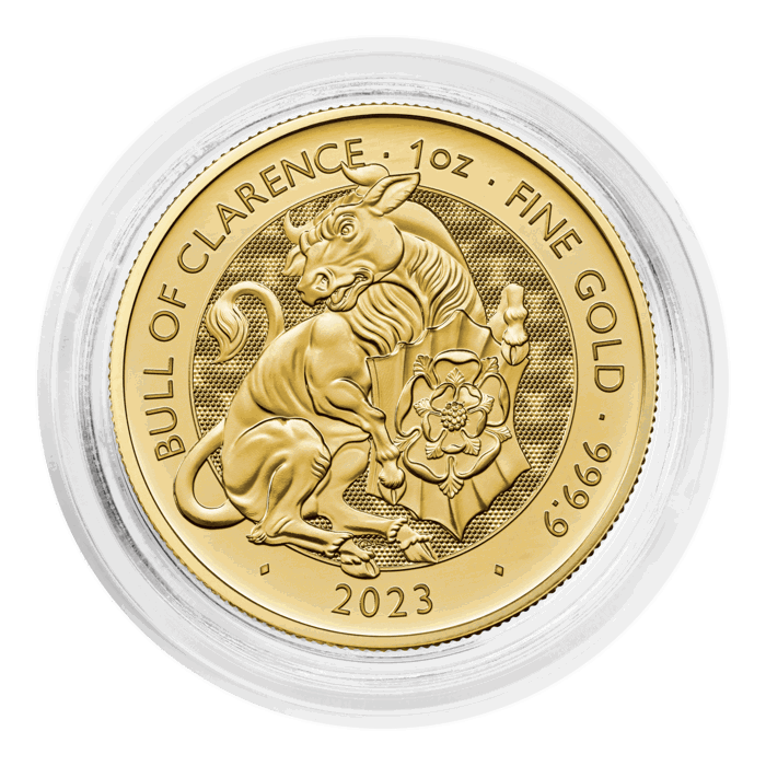 The Royal Tudor Beasts 2023 Bull of Clarence 1oz Gold Bullion Coin