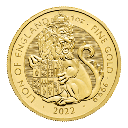 The Royal Tudor Beasts 2022 Lion of England 1oz Gold Bullion Coin