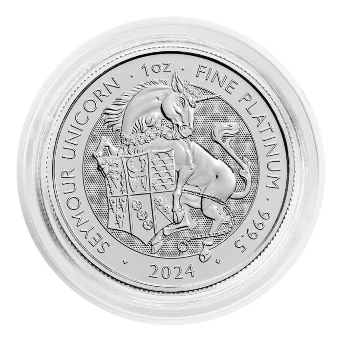 The Royal Tudor Beasts 2024 Seymour Unicorn 1oz Platinum Bullion Coin