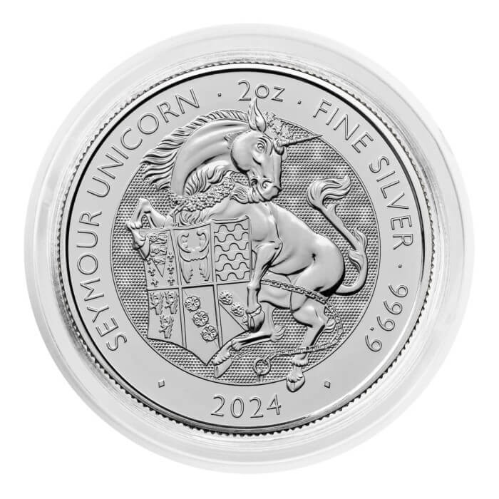 The Royal Tudor Beasts 2024 Seymour Unicorn 2oz Silver