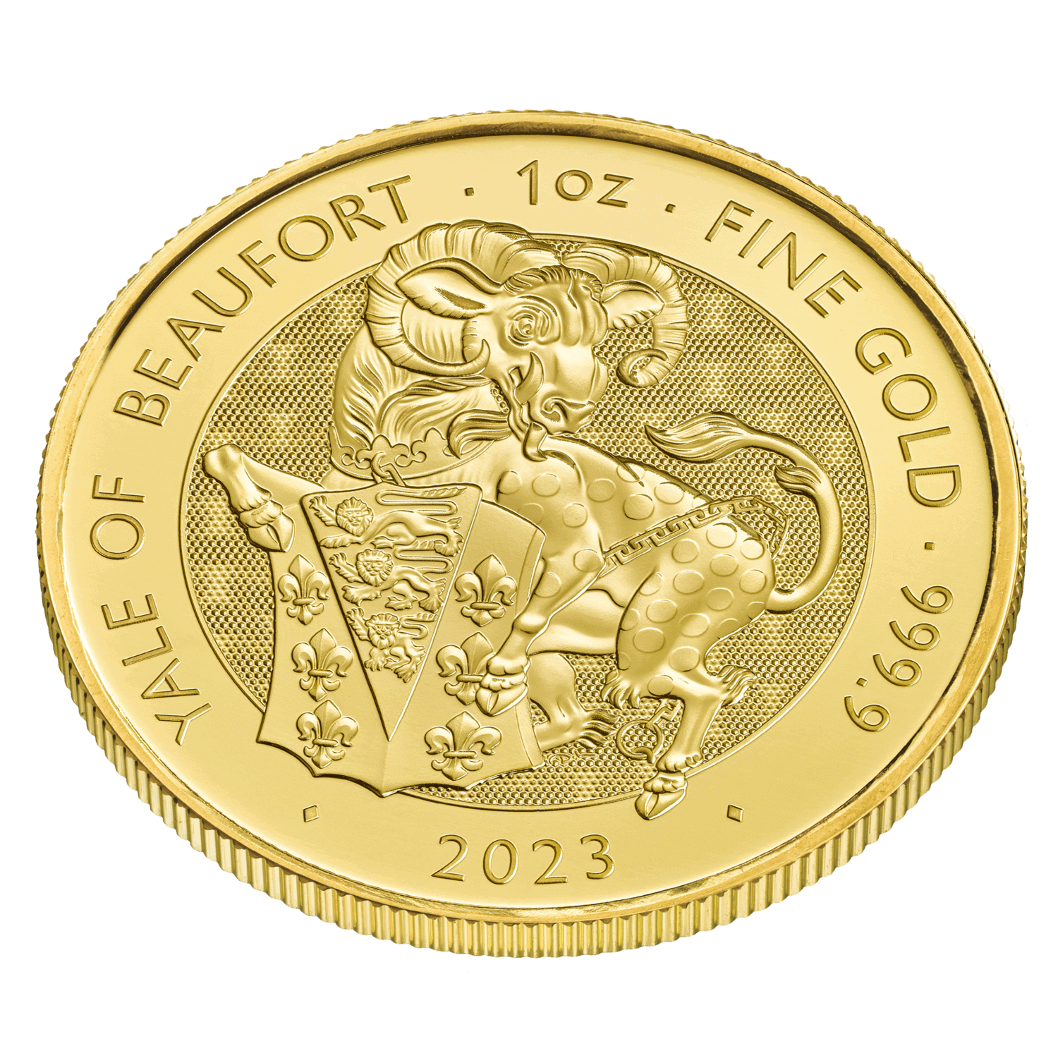 Royal Tudor Beasts 2023 Yale Beaufort 1oz Gold Ten Coin Tube