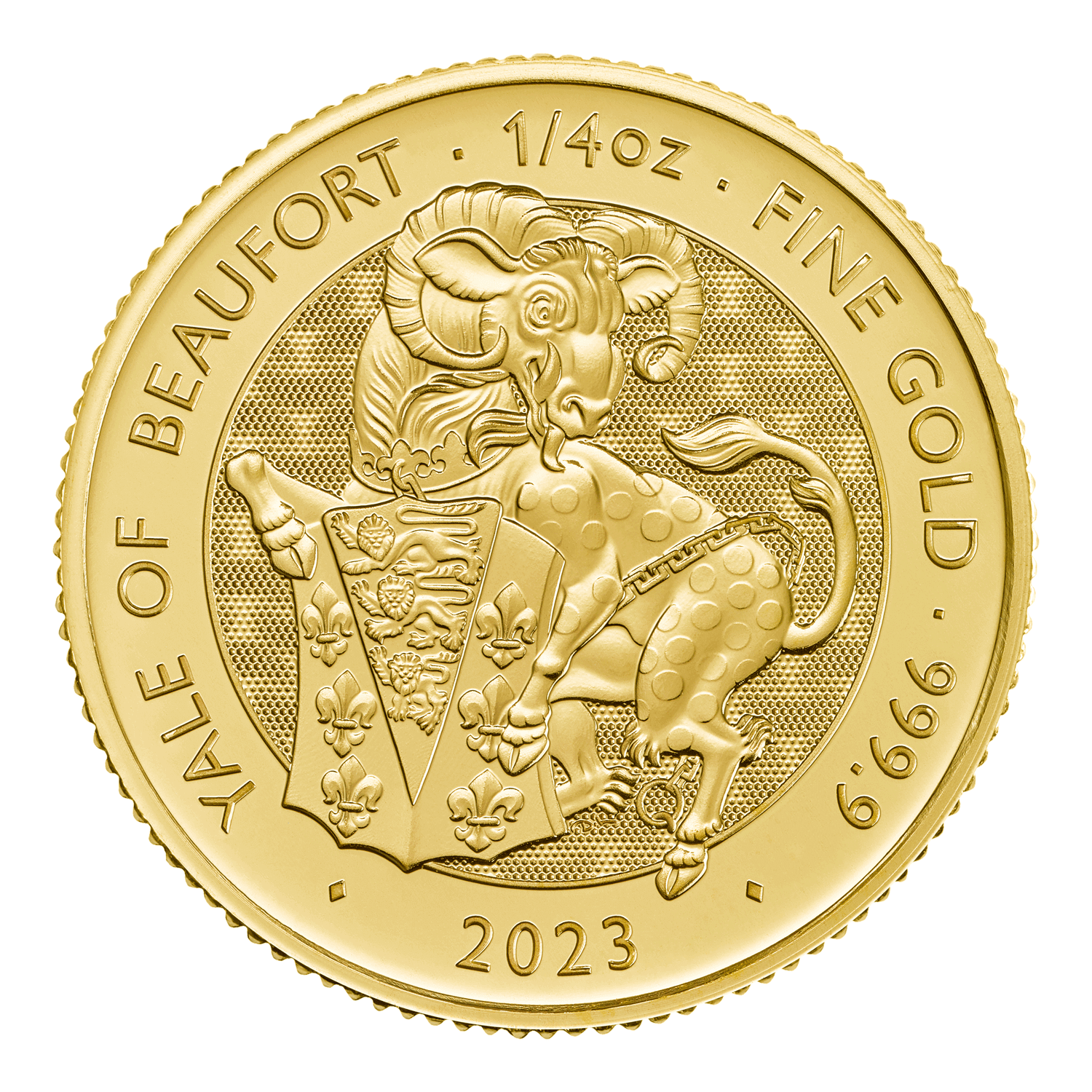 Yale of Beaufort 2023 1/4oz Gold Bullion Coin