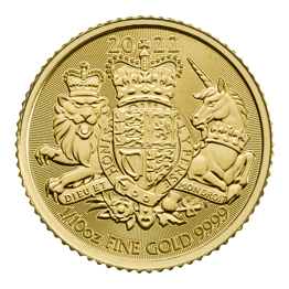 The Royal Arms 2022 1/10oz Gold Bullion Coin