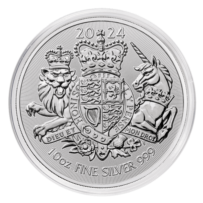The Royal Arms 2024 10oz Silver Bullion Coin
