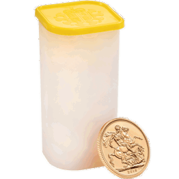The Sovereign 2016 Gold Twenty Five Coin Tube