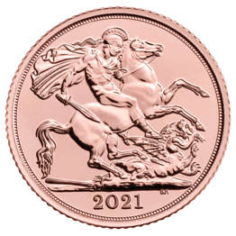 The Half Sovereign 2021 Gold Bullion Coin