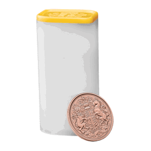 The Memorial Sovereign 2022 Twenty Five Bullion Coin Tube