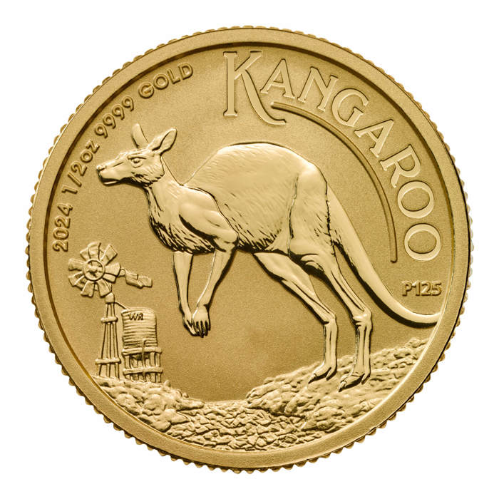 Australian Kangaroo 2024 1/2oz Gold Bullion Coin