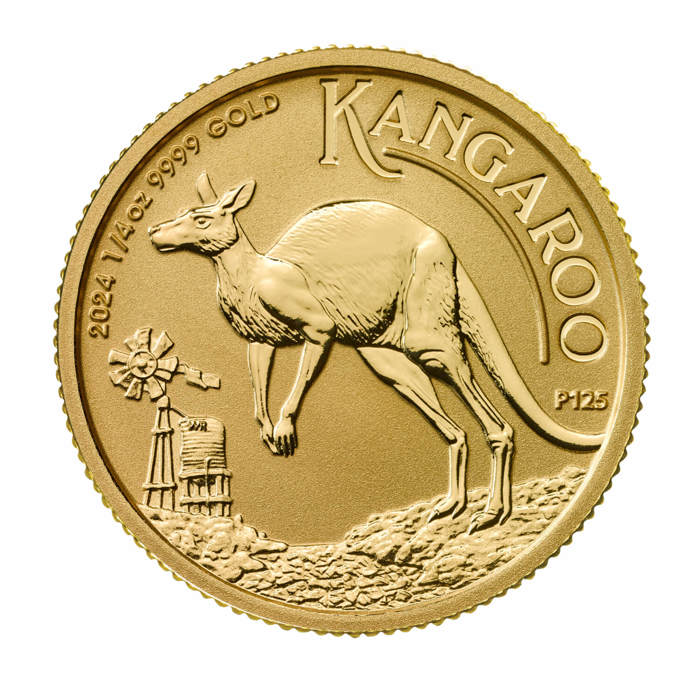 Australian Kangaroo 2024 1/4oz Gold Bullion Coin