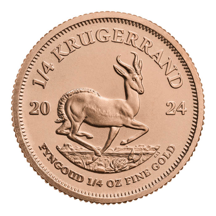 South African Krugerrand 2024 1/4oz Gold Bullion Coin