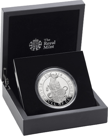 Queen's Beasts Black Bull of Clarence Silver Proof Coin