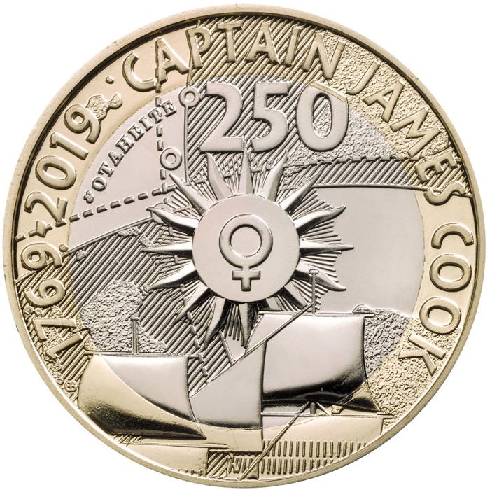 Captain Cook 2019 £2 Brilliant Uncirculated Coin