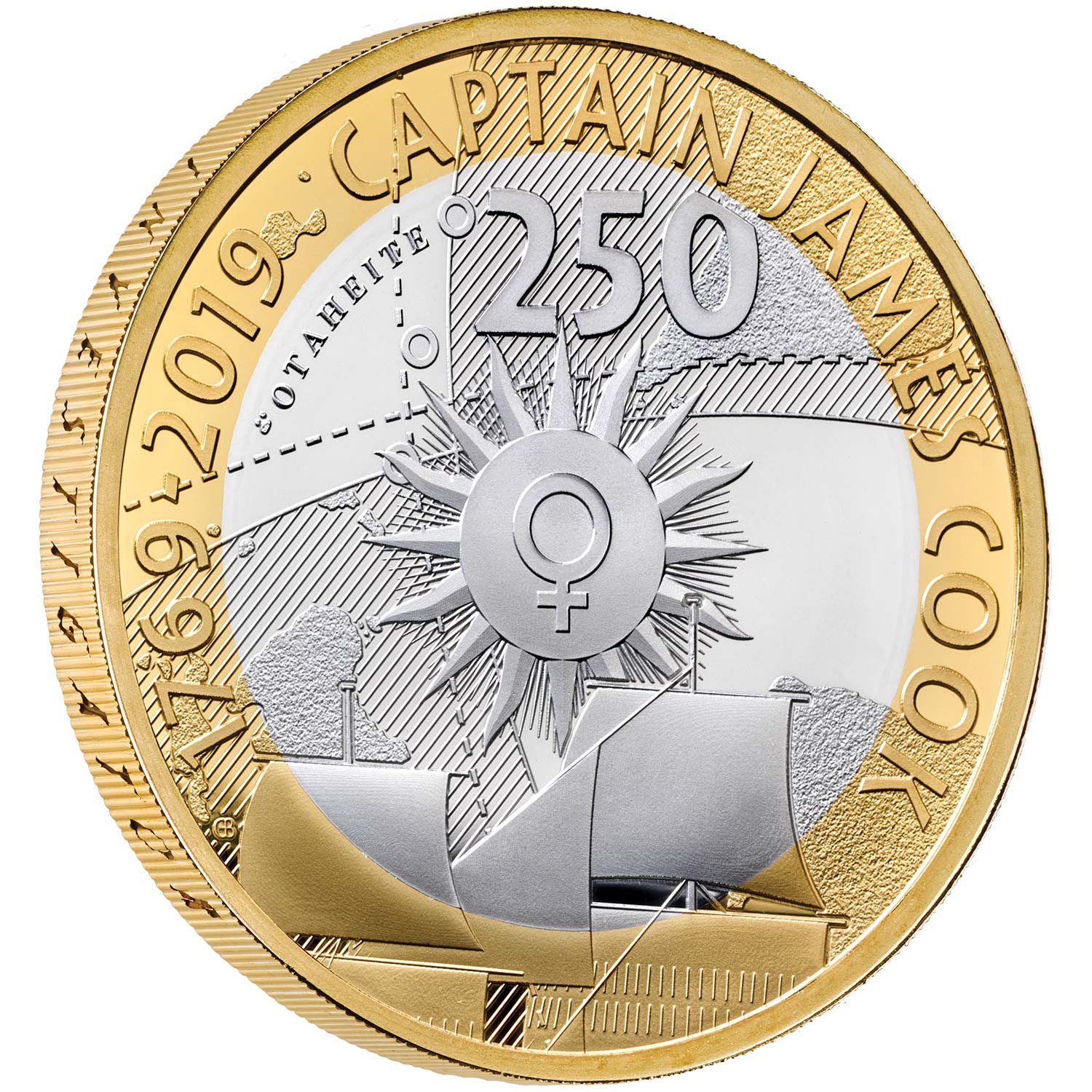 ロイヤルミント　2020年　250周年記念　ジェームズ・クック 2ポンド銀貨 クック諸島 - 野口コイン株式会社