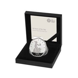 50 Years of the 50p 2019 UK 50p Silver Proof  Coin 