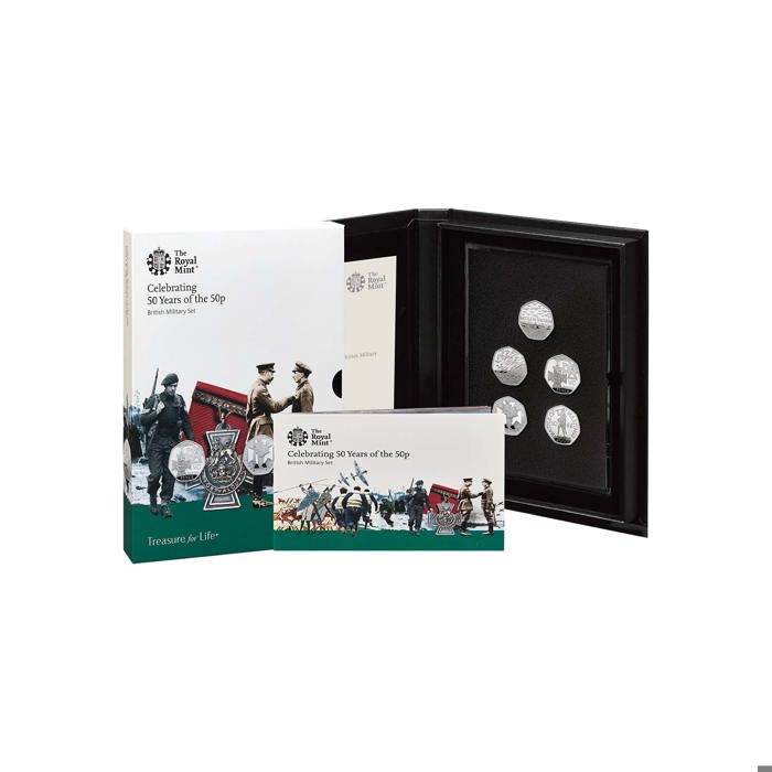 50 years of the 50p - Base Proof Coin Set - Military