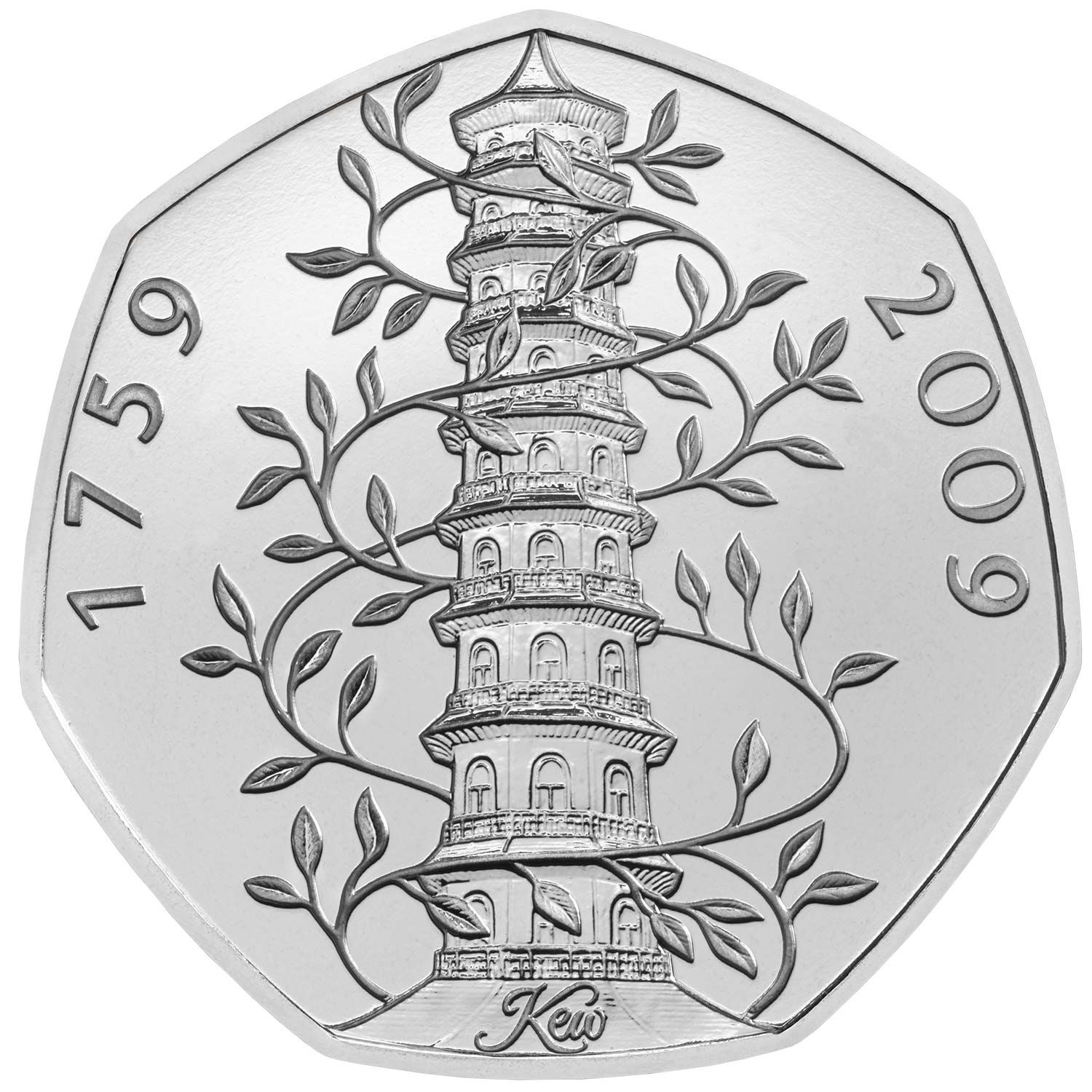 50 Years of the 50p 2019 British Culture Set Includes Kew Gardens 50p Royal Mint 