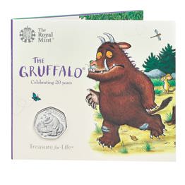 50p Coins 51 the gruffalo 2019 uk 50p brilliant uncirculated coin pack front