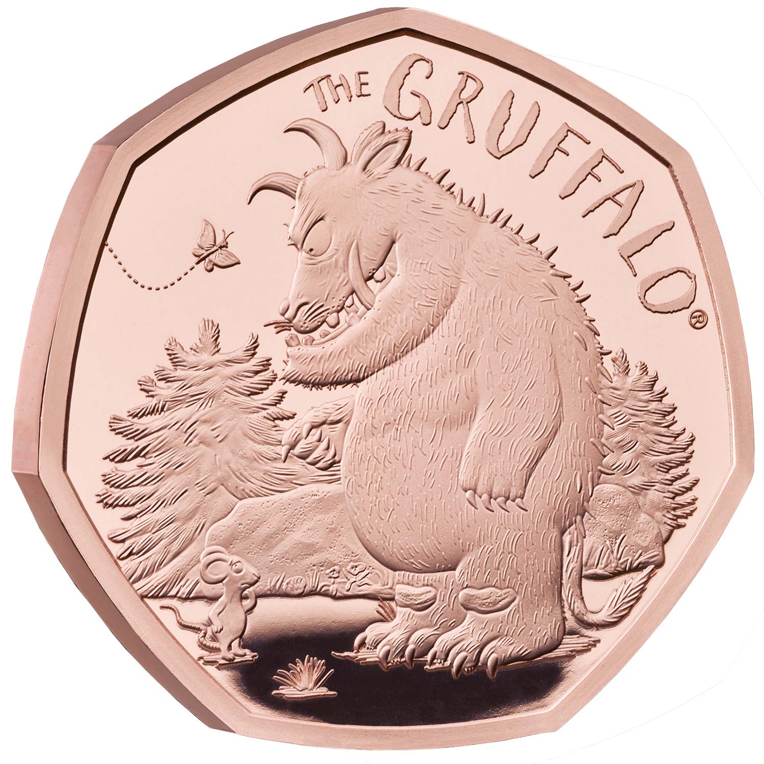 2019 Certified Brilliant Uncirculated BU 50p coin The Gruffalo