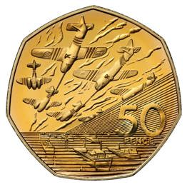 1994 D-Day UK 50 Pence Gold Coin