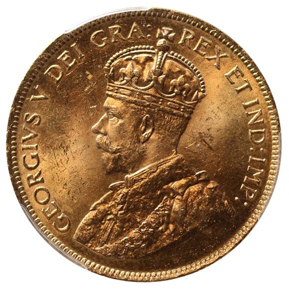 Canada, George V, Gold $10 - Grade MS64