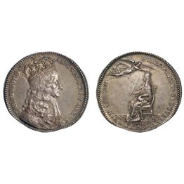 Charles II, Silver Coronation medal