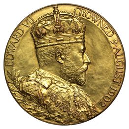 Edward VII, Gold Coronation medal