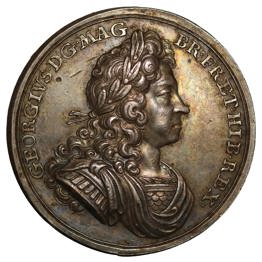 George I, Silver Coronation medal